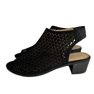 American Eagle Black Slingback Mesh Sandal 9.5w